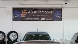 Exclusives Werbebanner von der GGG für " AS Autohandel " aus Offenbach
